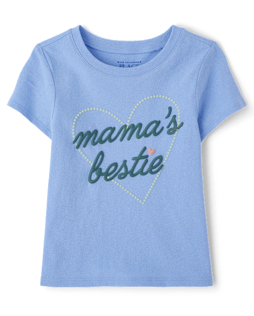 Baby And Toddler Girls Mama's Bestie Graphic Tee