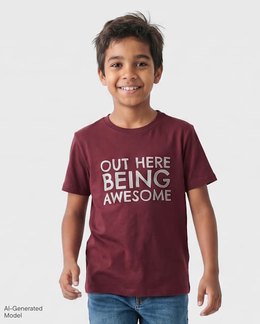Boys Out Here Being Awesome Graphic Tee