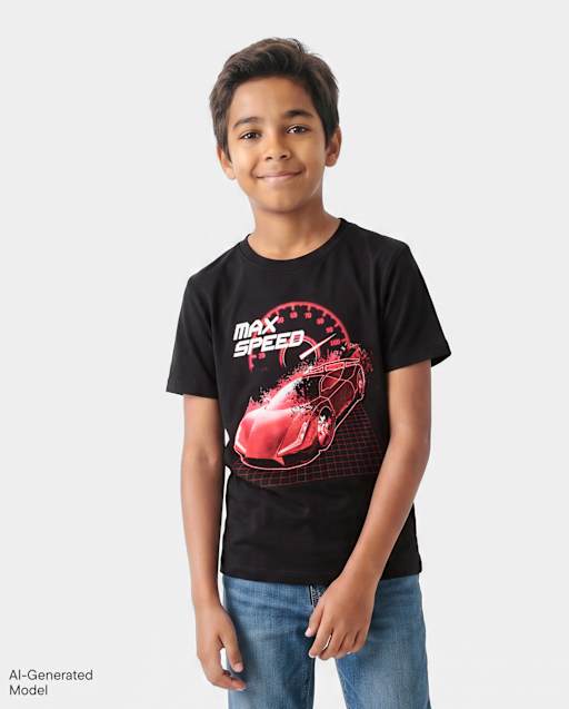 Boys Max Speed Racecar Graphic Tee