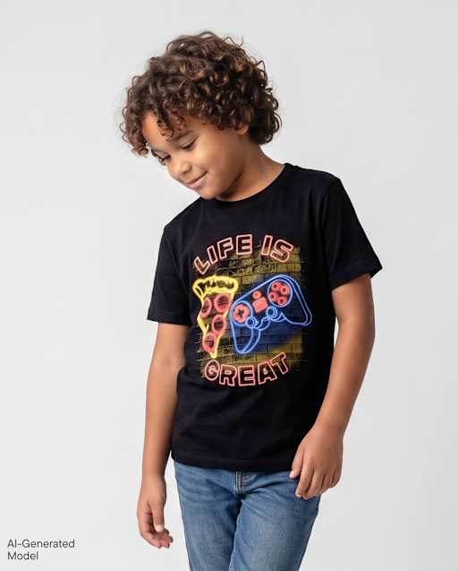 Boys Life Is Great Graphic Tee