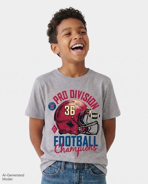 Boys Football Champions Graphic Tee