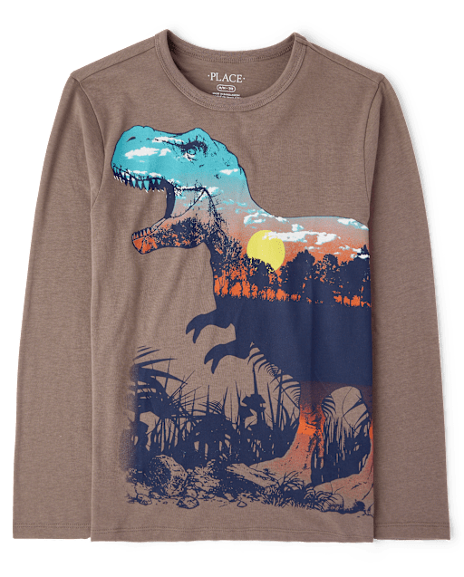 Boys Dino Scene Graphic Tee