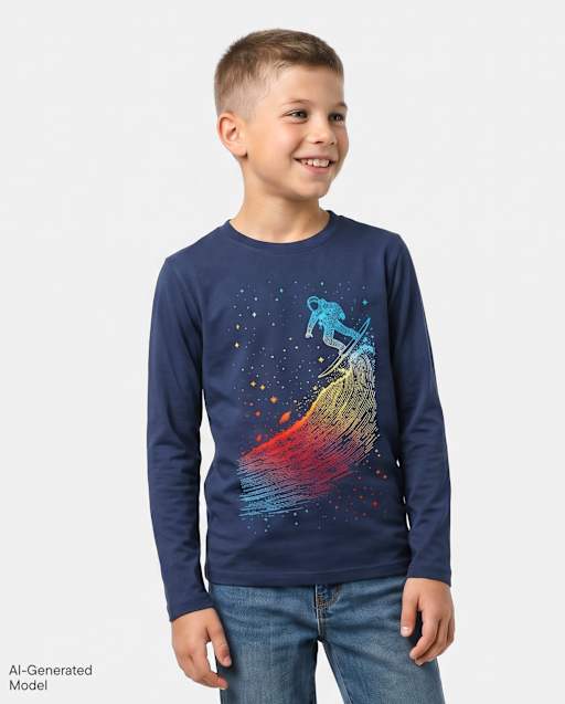 Boys Space Surfer Graphic Tee