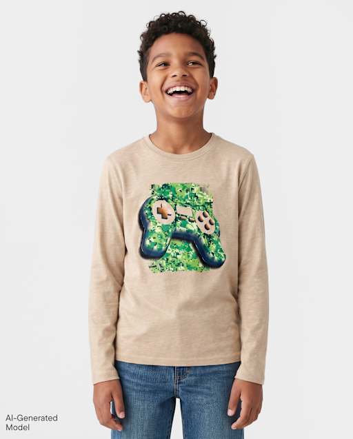 Boys Video Game Controller Graphic Tee