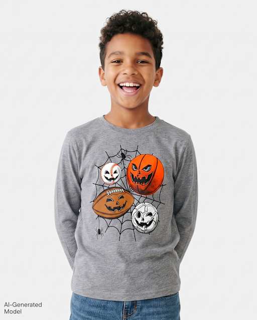 Boys Halloween Sports Graphic Tee