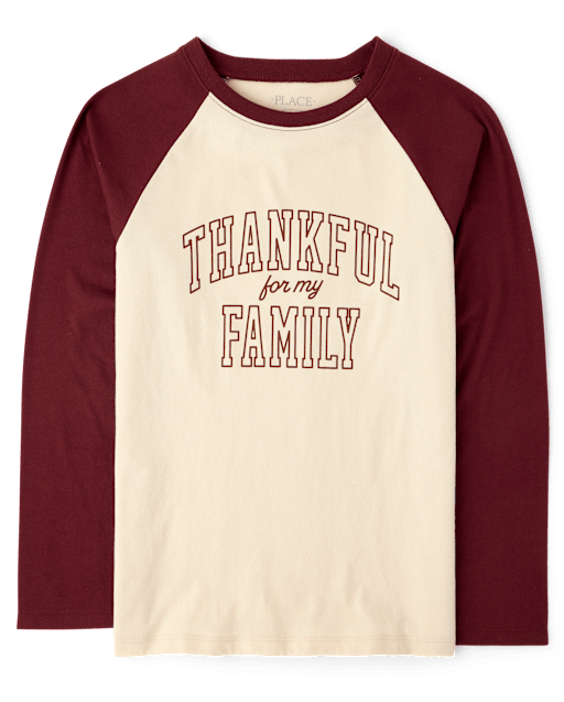 Kids Matching Family Thanksgiving Thankful Graphic Tee