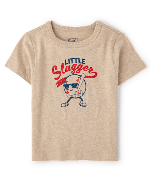 Baby And Toddler Boys Little Slugger Graphic Tee