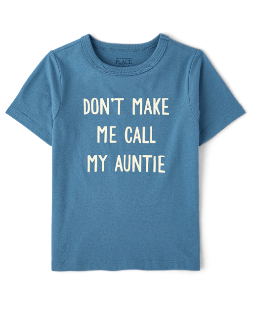 Baby And Toddler Boys Auntie Graphic Tee
