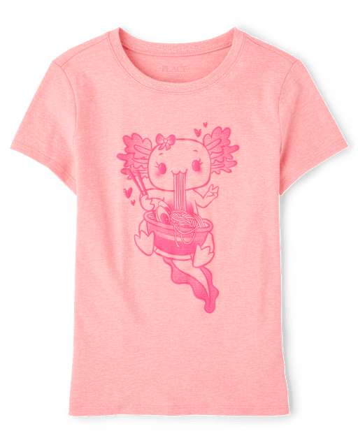 Girls Axolotl Graphic Tee