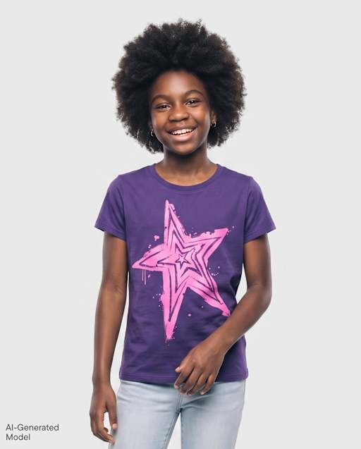 Girls Star Graphic Tee