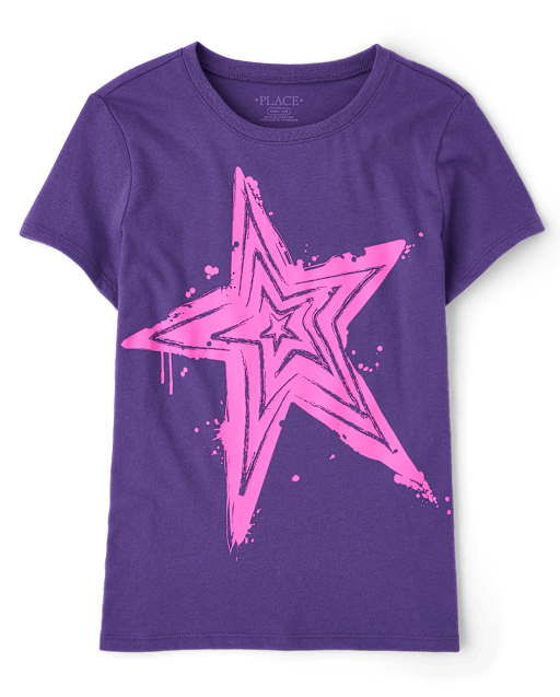 Girls Star Graphic Tee