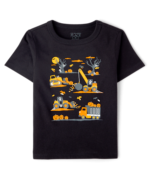 Baby And Toddler Boys Halloween Vehicles Graphic Tee