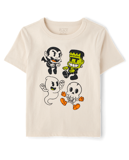 Baby And Toddler Boys Halloween Characters Graphic Tee