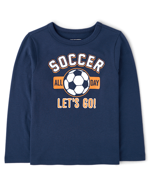 Baby And Toddler Boys Soccer Graphic Tee