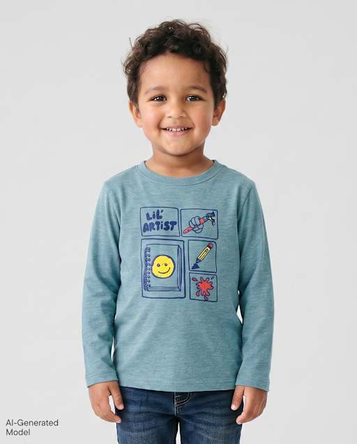 Baby And Toddler Boys Lil' Artist Graphic Tee