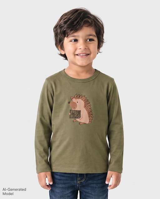 Baby And Toddler Boys Hedgehog Graphic Tee