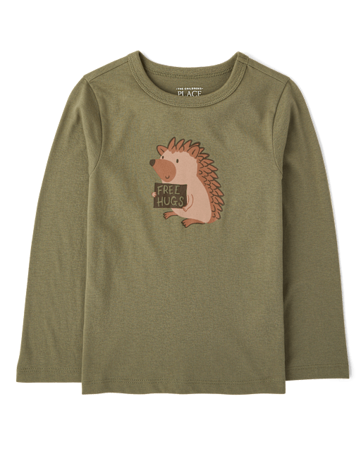 Baby And Toddler Boys Hedgehog Graphic Tee