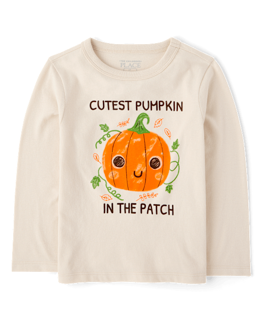 T-shirt à motif citrouille pour bébés et petits garçons