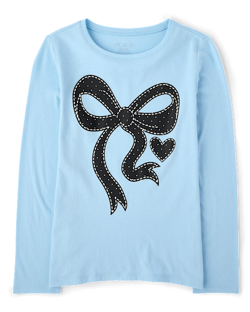 Girls Bow Graphic Tee