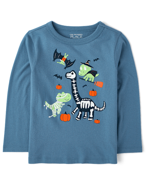Baby And Toddler Boys Halloween Dinos Graphic Tee
