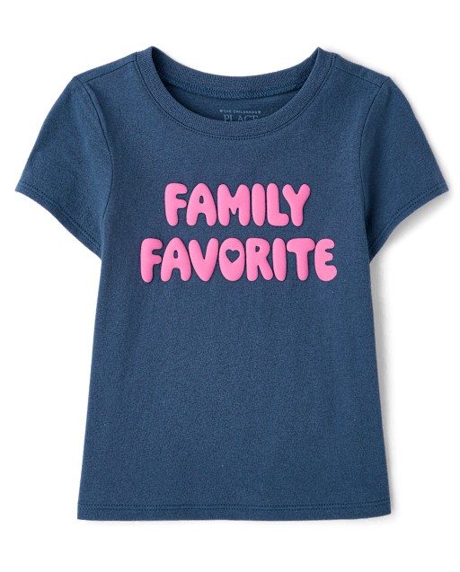 Baby And Toddler Girls Family Favorite Graphic Tee