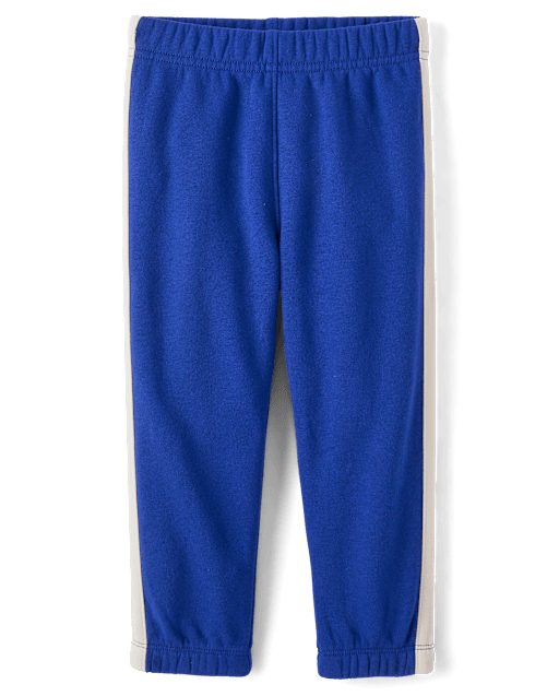 Baby And Toddler Boys Side Stripe Premium Fleece Jogger Pants