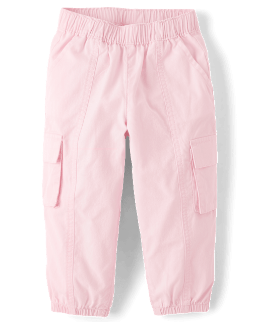 Baby And Toddler Girls Pull On Cargo Jogger Pants