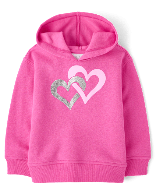 Toddler Girls Graphic Premium Fleece Hoodie