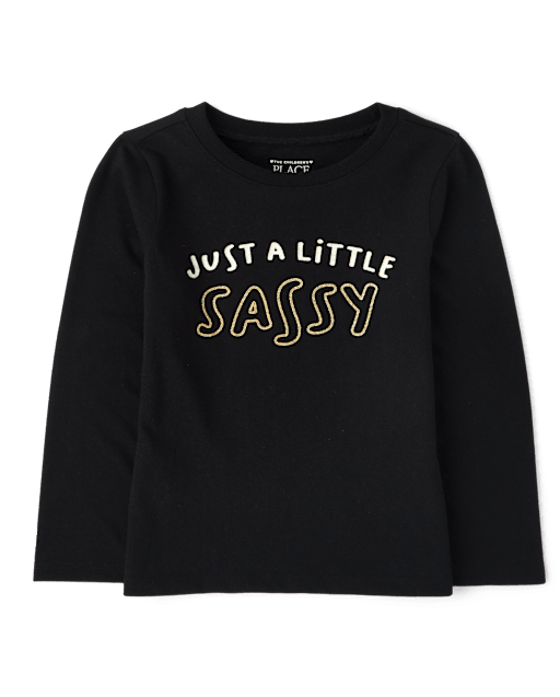 Baby And Toddler Girls Sassy Graphic Tee