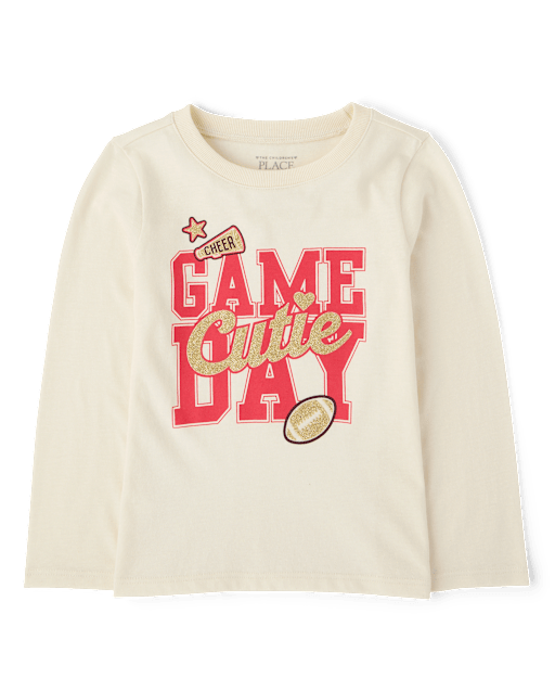 Baby And Toddler Girls Game Day Graphic Tee