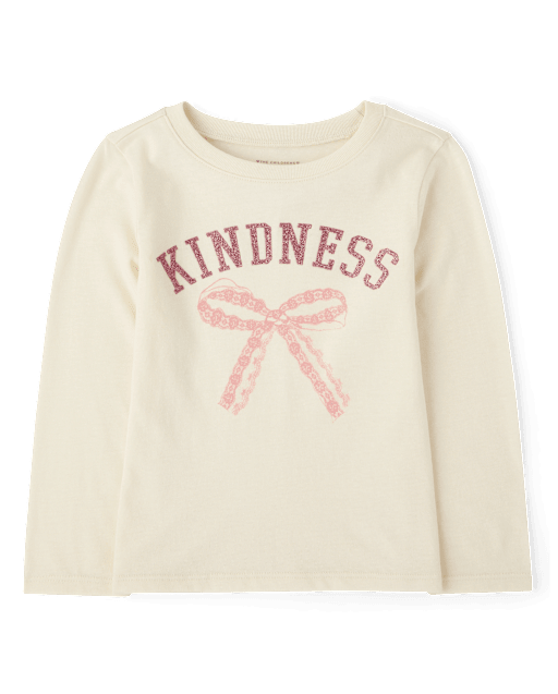 Baby And Toddler Girls Kindness Graphic Tee