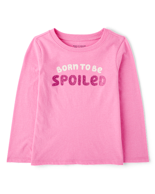 Baby And Toddler Girls Spoiled Graphic Tee