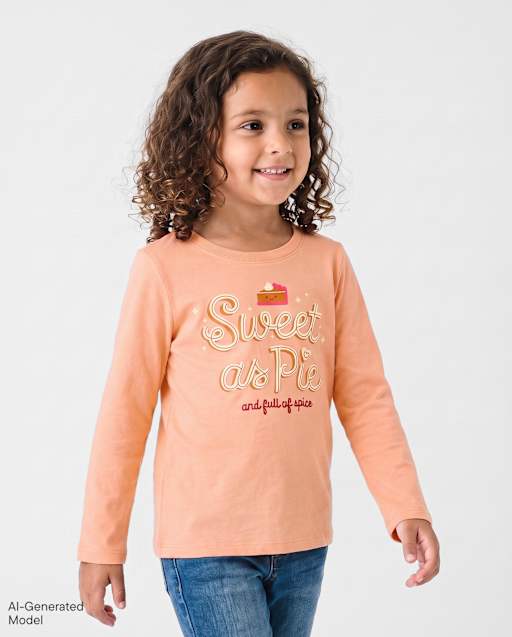 Baby And Toddler Girls Thanksgiving Sweet As Pie Graphic Tee