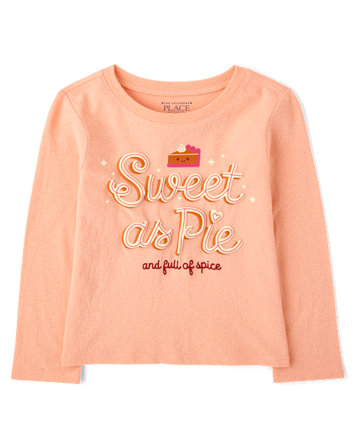 Baby And Toddler Girls Thanksgiving Sweet As Pie Graphic Tee
