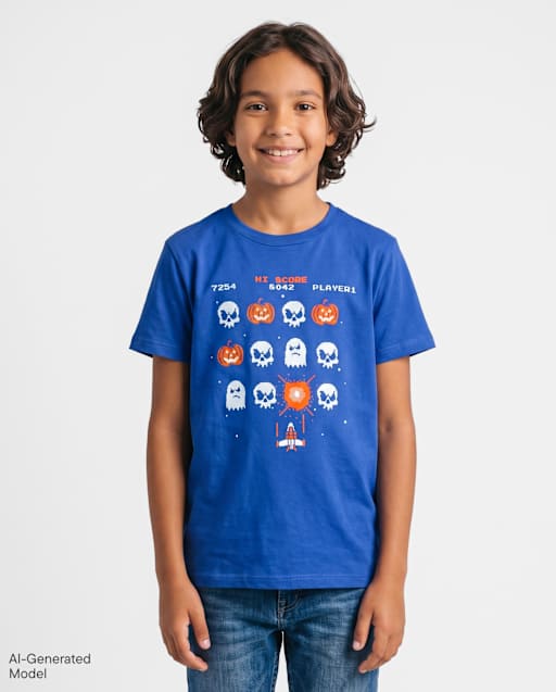 Boys Halloween Video Game Graphic Tee