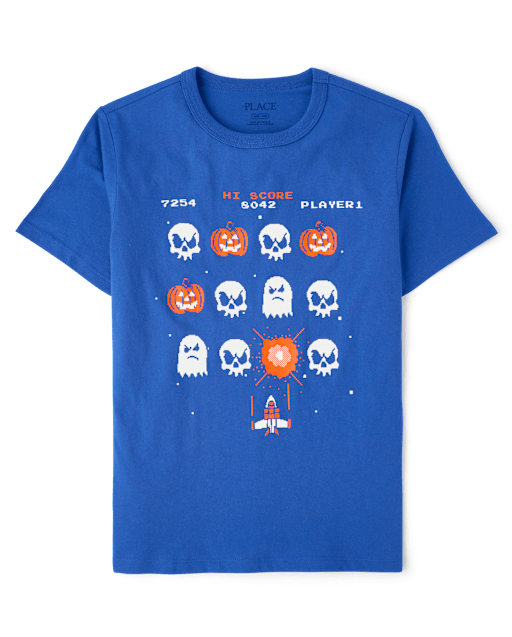 Boys Halloween Video Game Graphic Tee
