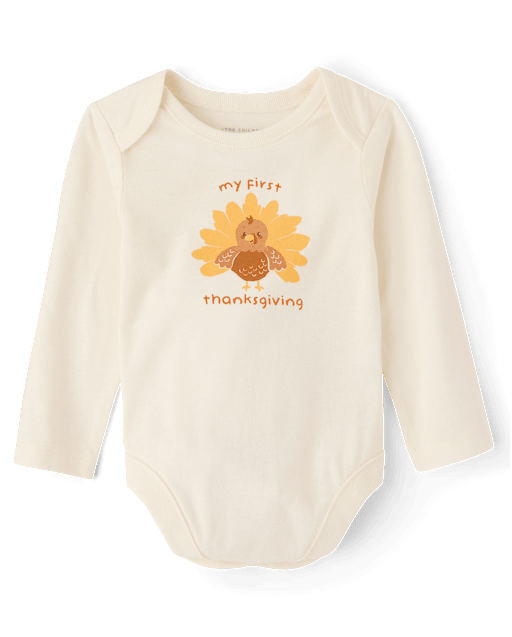 Baby First Thanksgiving Graphic Bodysuit