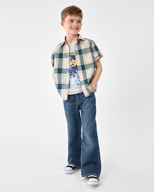 Boys Relaxed Bootcut Jeans