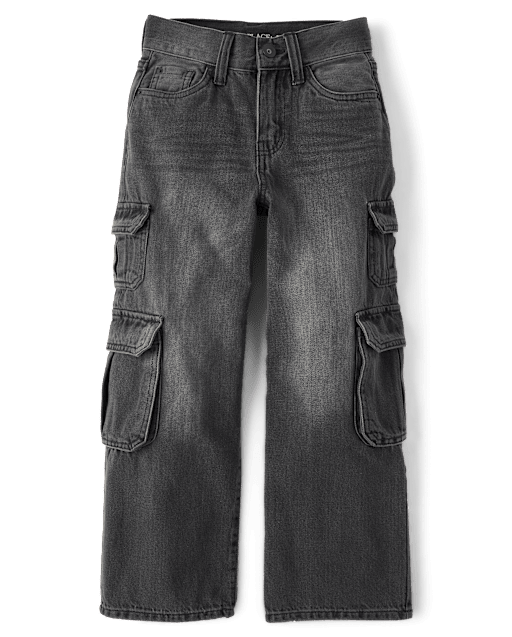 Boys Baggy Cargo Jeans