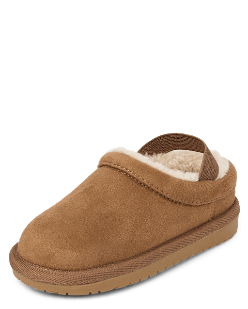 Toddler Boys Teddy Slip Ons
