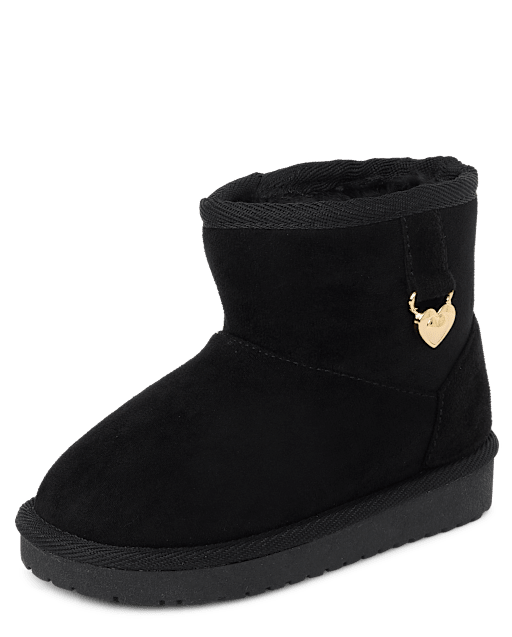 Toddler Girls Charm Teddy Boots