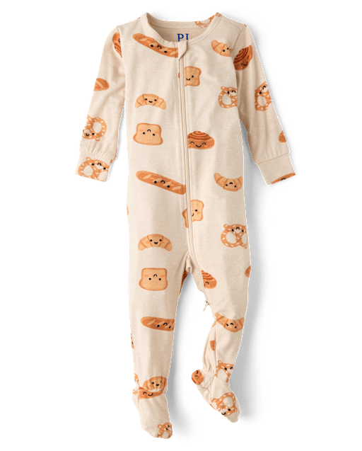 Baby And Toddler Food Snug Fit Footed One Piece Pajamas - Super Soft