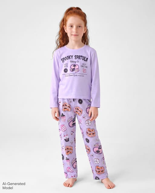 Girls Halloween Baking Pajamas