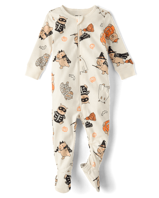 Baby And Toddler Halloween Capybara Snug Fit Cotton Footed One Piece Pajamas