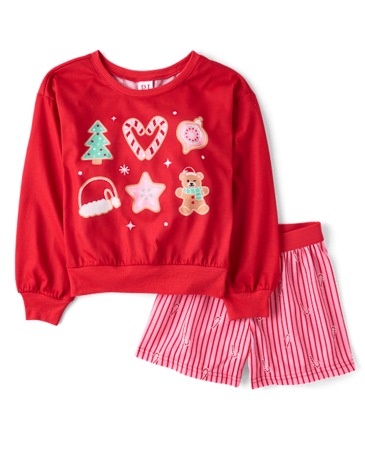 Girls Christmas Cookie Pajamas