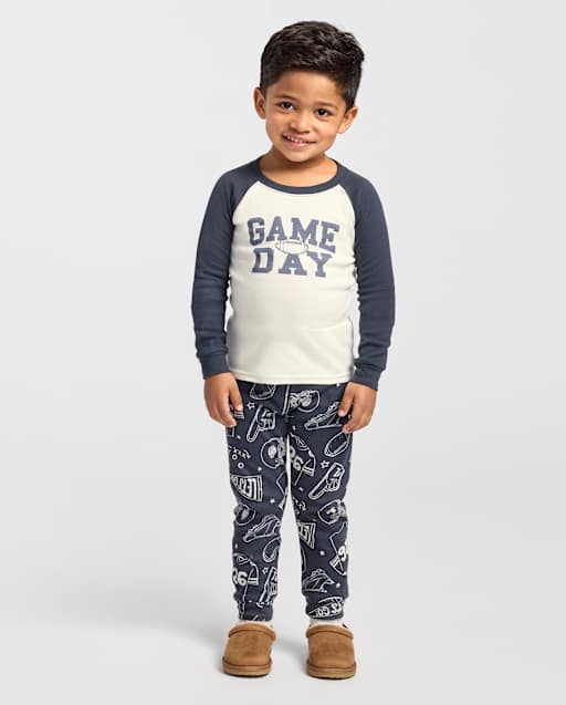 Baby And Toddler Boys Game Day Snug Fit Cotton Pajamas
