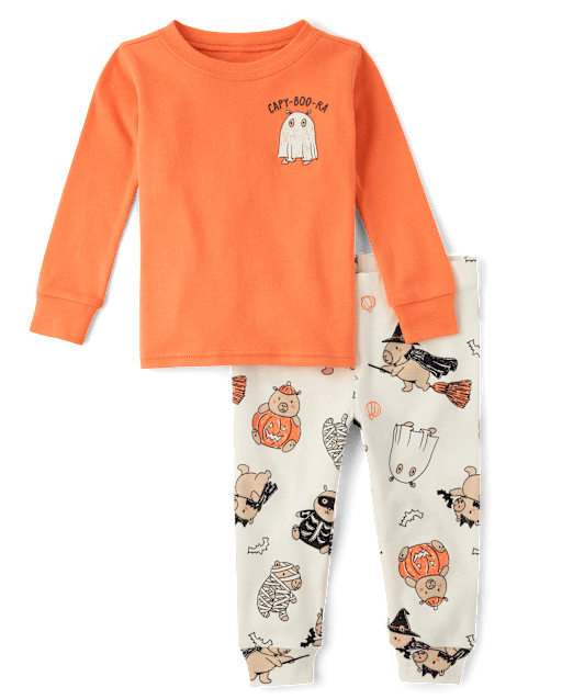 Baby And Toddler Halloween Capybara Snug Fit Cotton Pajamas