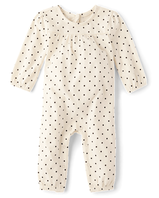 Baby Girls Polka Dot Romper
