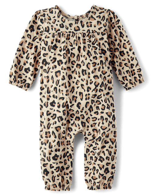 Baby Girls Leopard Romper