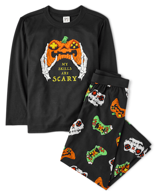 Boys Halloween Video Game Pajamas